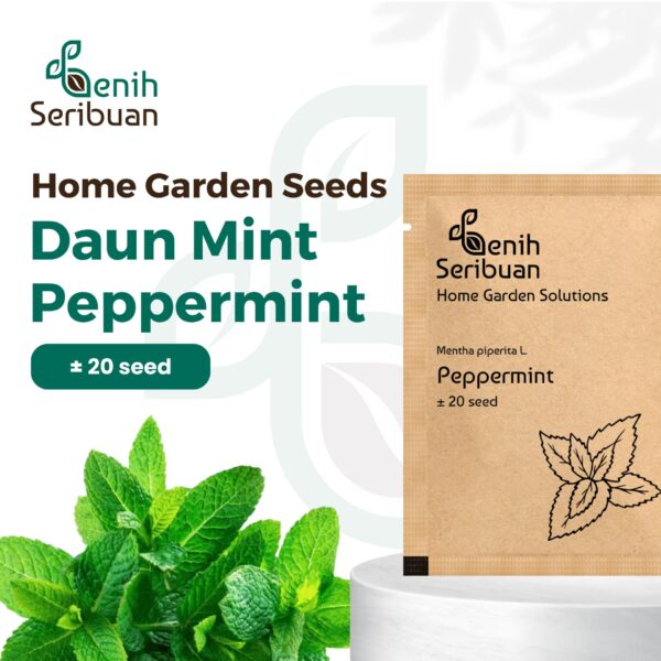 Benih Herb Daun Mint Peppermint Heirloom Premium 1 Benih Herb Daun Mint Peppermint Heirloom Premium