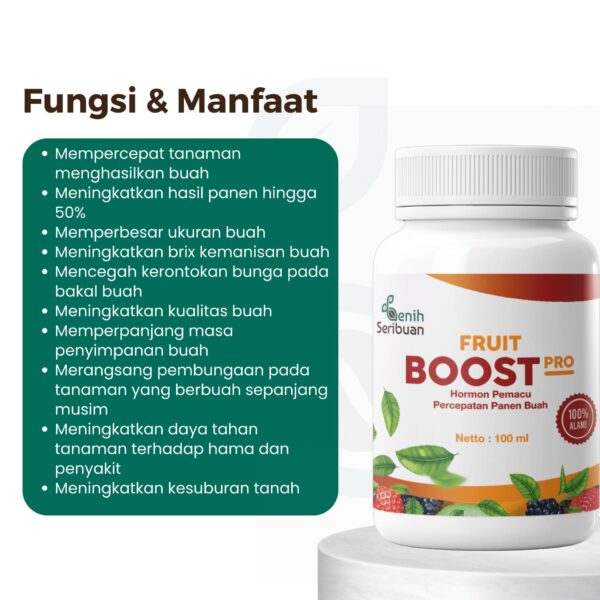 Fruit Boost Pro 100mL Pupuk Cair Pelebat Buah Organik Hormon Percepatan Pembuahan 2 Fruit Boost Pro 100mL Pupuk Cair Pelebat Buah Organik Hormon Percepatan Pembuahan