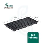 - Paket Tray Semai 5 pc Pot Tray Tebal 1 MM Lubang 128 Media Tanam Semai Benih