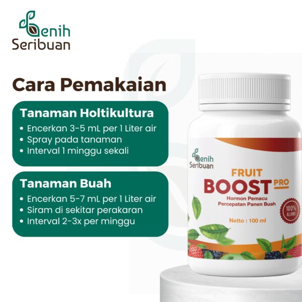 Fruit Boost Pro 100mL Pupuk Cair Pelebat Buah Organik Hormon Percepatan Pembuahan 3 Fruit Boost Pro 100mL Pupuk Cair Pelebat Buah Organik Hormon Percepatan Pembuahan